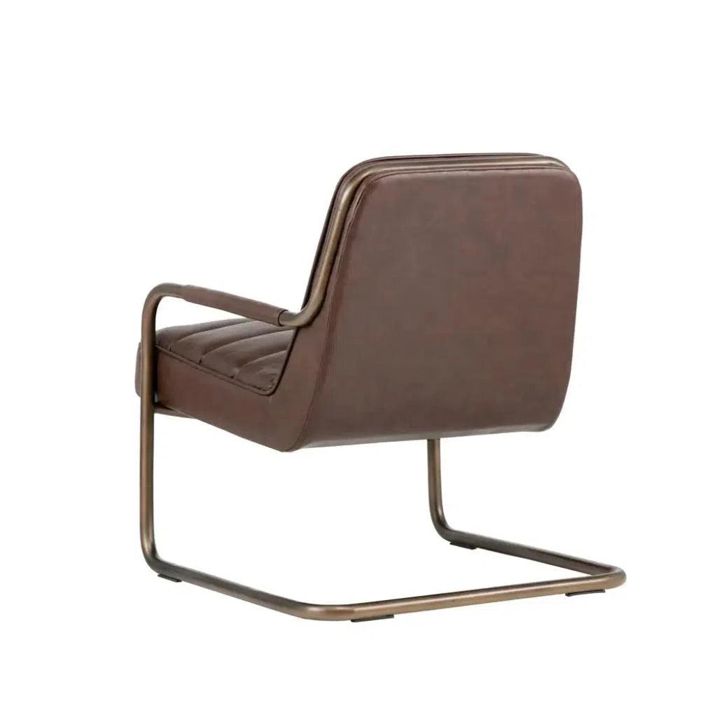 Lincoln Leather Lounge Chair - LOOMLAN - Accent Chairs