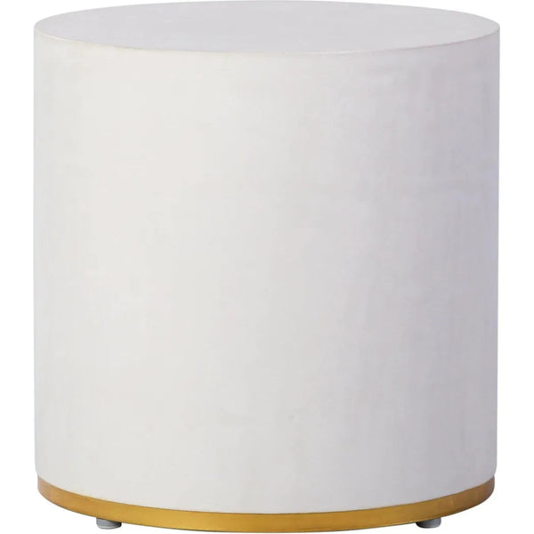Linea Ring Accent Table Set - White Outdoor End Tables - LOOMLAN - Seasonal Living - Outdoor Side Tables