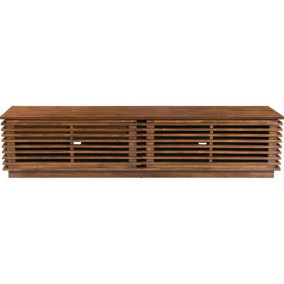 Linea Wide Entertainment Stand Walnut - LOOMLAN - Zuo Modern - TV Stands & Media Centers