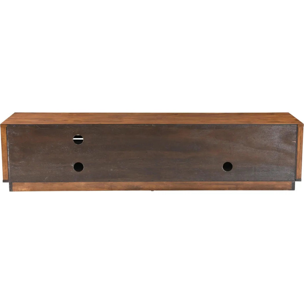 Linea Wide Entertainment Stand Walnut - LOOMLAN - Zuo Modern - TV Stands & Media Centers