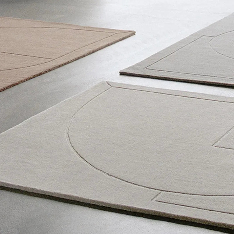 Lineal Poem Beige Wool Area Rug Design - LOOMLAN - Linie Design - Area Rugs
