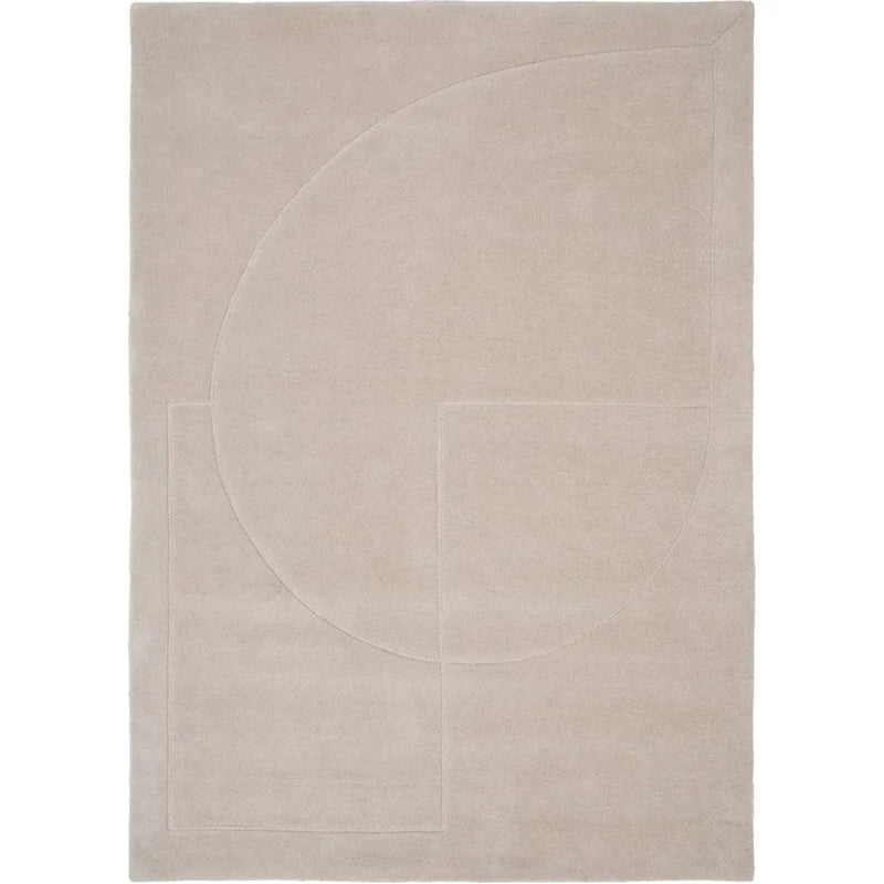 Lineal Poem Beige Wool Area Rug Design - LOOMLAN - Linie Design - Area Rugs