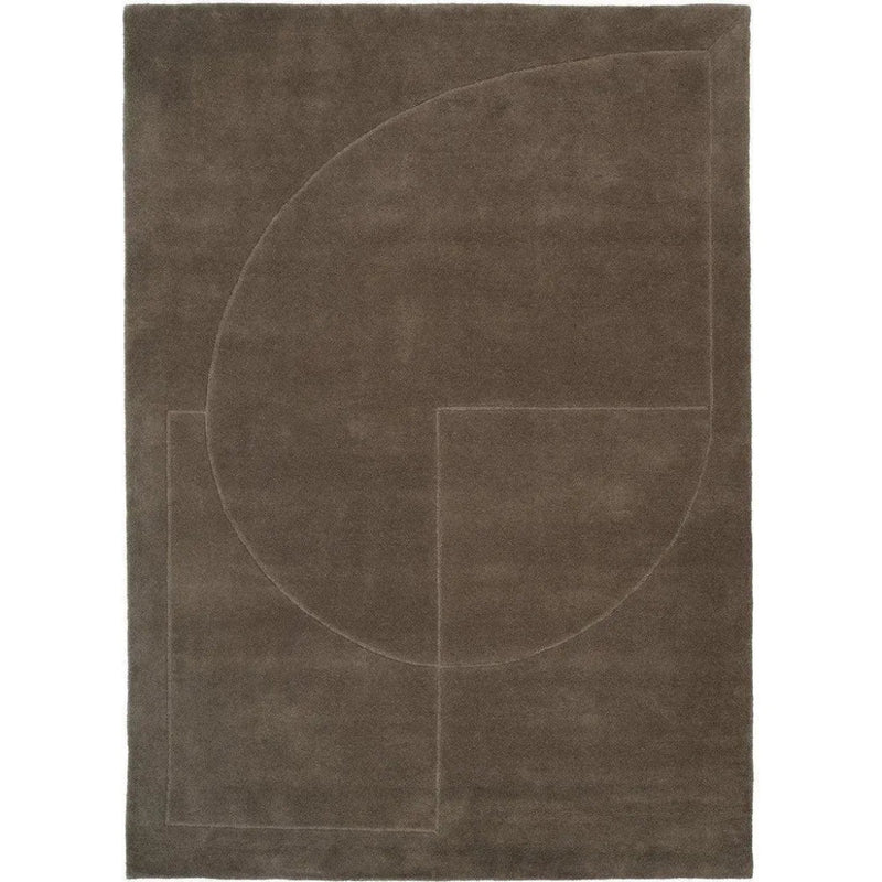 Lineal Poem Moss Wool Area Rug Design - LOOMLAN - Linie Design - Area Rugs