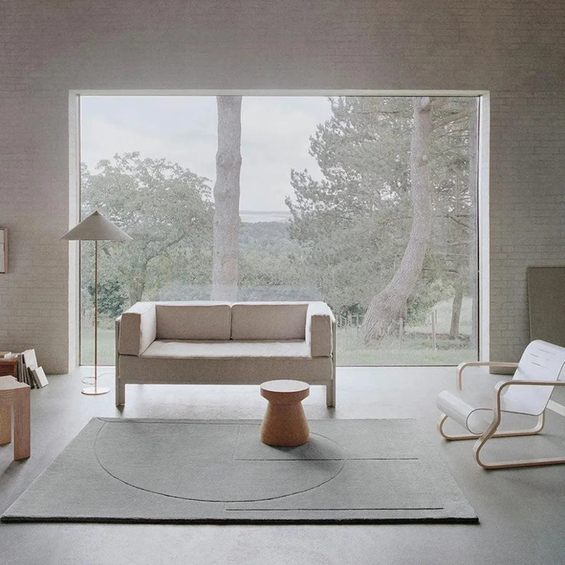 Lineal Poem Moss Wool Area Rug Design - LOOMLAN - Linie Design - Area Rugs
