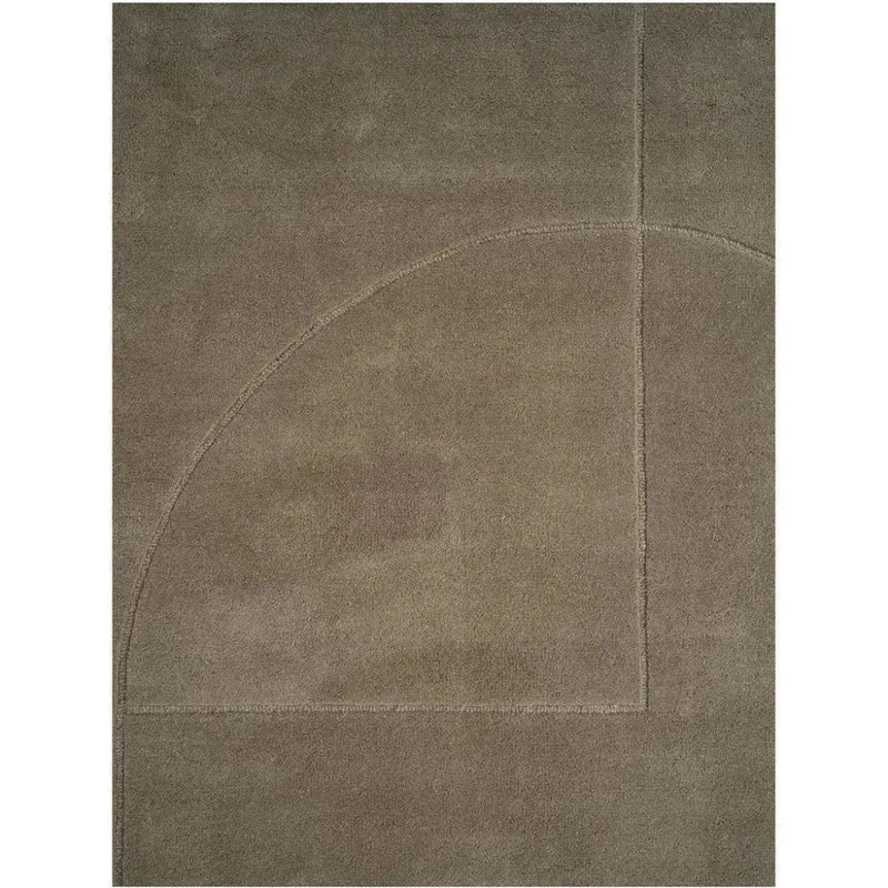 Lineal Poem Moss Wool Area Rug Design - LOOMLAN - Linie Design - Area Rugs