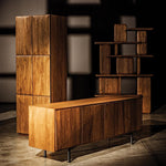 Lionell Wooden Brown Sideboard - LOOMLAN - Sideboards