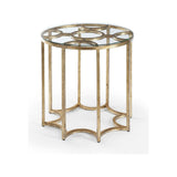 Lisette Metal Base Round Side Table - LOOMLAN - Chelsea House - Side Tables