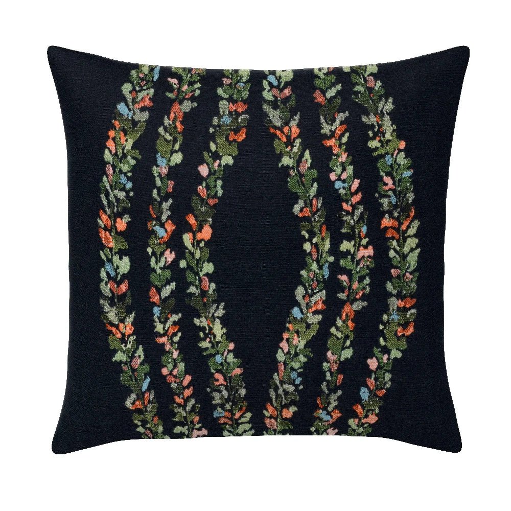 Lismore Midnight Handmade Outdoor Pillow - LOOMLAN - Earnest Collection - Outdoor Pillows