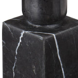Lithos Modern Onyx Ivory Candle Holder 2PC - LOOMLAN - Currey & Co - Candle Holders