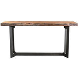 Live Edge Console Table Brown Industrial - LOOMLAN - Moe's Home - Console Tables