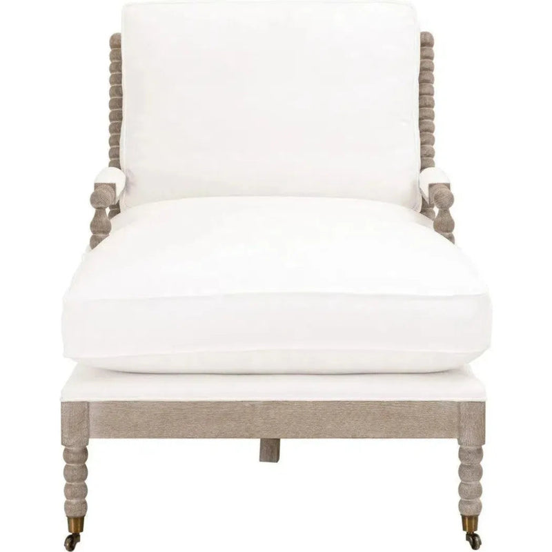 LiveSmart White Performance Chaise Lounge Living Room - LOOMLAN - Essentials For Living - Chaises