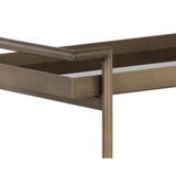 Livingston Steel Framed Glass Bar Cart - LOOMLAN - SUNPAN - Home Bar Carts