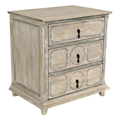 Livingston Wooden 3 Drawers Small Nightstand - LOOMLAN - CFC - Nightstands