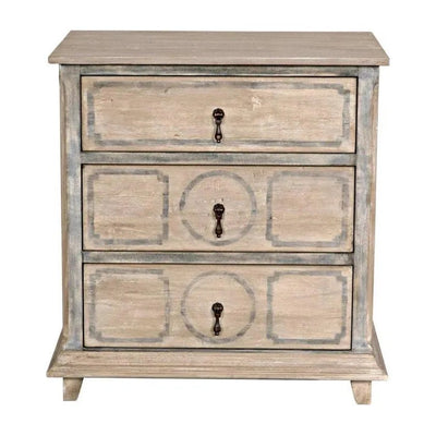 Livingston Wooden 3 Drawers Small Nightstand - LOOMLAN - CFC - Nightstands