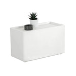 Liza Concrete Outodoor Rectangular Side Table - LOOMLAN - Outdoor Side Tables