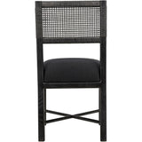 Lobos Wood Black Armless Chair - LOOMLAN - Noir - Dining Chairs