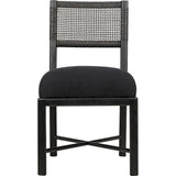 Lobos Wood Black Armless Chair - LOOMLAN - Noir - Dining Chairs