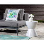 Logan Concrete Outdoor Round End Table - LOOMLAN - Outdoor Side Tables