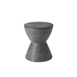 Logan Concrete Outdoor Round End Table - LOOMLAN - Outdoor Side Tables