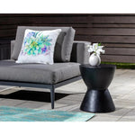 Logan Concrete Outdoor Round End Table - LOOMLAN - Outdoor Side Tables