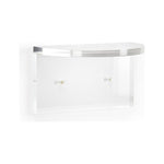 London Rounded Edge Clear Acrylic Wall Bracket - LOOMLAN - Chelsea House - Wall Shelves & Ledgers