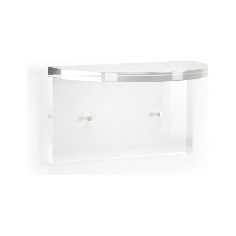 London Rounded Edge Clear Acrylic Wall Bracket - LOOMLAN - Chelsea House - Wall Shelves & Ledgers