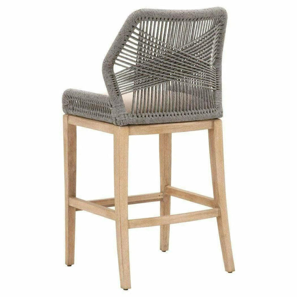 Loom Barstool Platinum Rope - LOOMLAN - Essentials For Living - Bar Stools