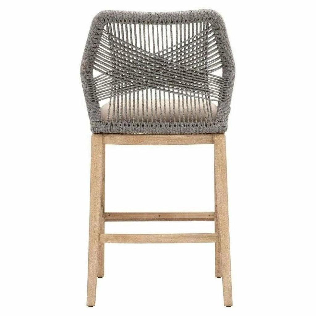 Loom Barstool Platinum Rope - LOOMLAN - Essentials For Living - Bar Stools