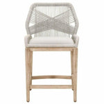 Loom Counter Stool Taupe & White Rope & Wood - LOOMLAN - Essentials For Living - Counter Stools