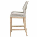 Loom Counter Stool Taupe & White Rope & Wood - LOOMLAN - Essentials For Living - Counter Stools