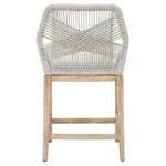 Loom Counter Stool Taupe & White Rope & Wood - LOOMLAN - Essentials For Living - Counter Stools