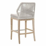 Loom Outdoor Rope Barstool Taupe Rope Wood - LOOMLAN - Essentials For Living - Outdoor Bar Stools