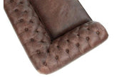 108" Vintage Brown Leather Chesterfield Sofa Made to Order Sofas & Loveseats LOOMLAN By Uptown Sebastian