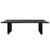 110" Sonoma Wood Black Rectangular Dining Table Dining Tables LOOMLAN By Diamond Sofa