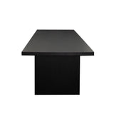 110" Sonoma Wood Black Rectangular Dining Table Dining Tables LOOMLAN By Diamond Sofa