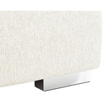 113" Wide and 67" Deep Durable Polyester Brickell Sectional White Sectionals LOOMLAN By Zuo Modern