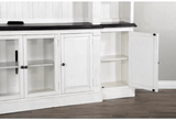 124" Entertainment Wall Unit TV Stand Media Console White Entertainment Wall Unit LOOMLAN By Sunny D