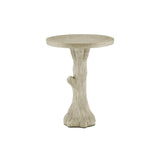 14 in. Faux Bois Concrete and Iron Grey Bird Bath Statues & Sculptures LOOMLAN By Currey & Co