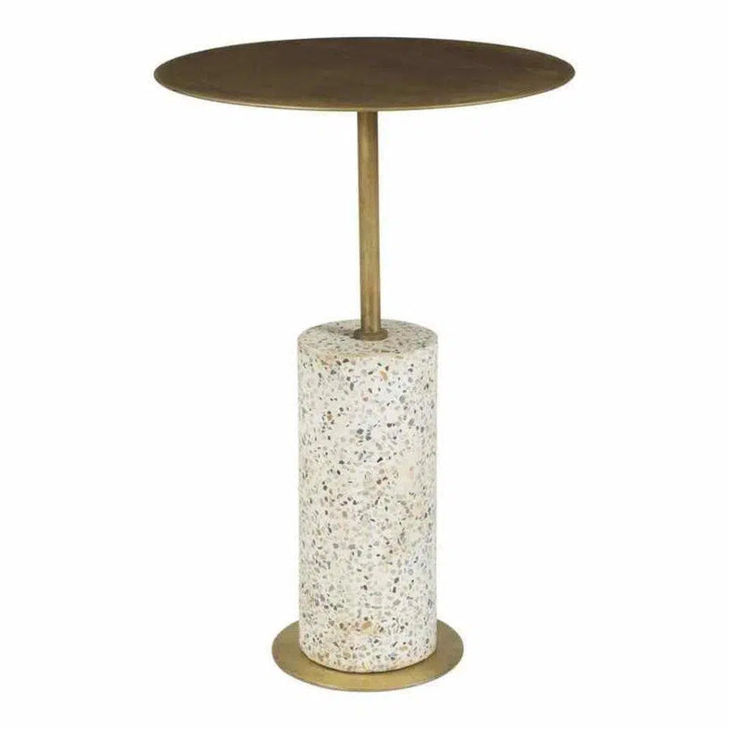 15 Inch Accent Table Gold Contemporary Side Tables LOOMLAN By Moe's Home