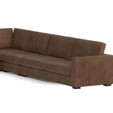 157" Alabama Reversible L-Shaped Leather Sectional Sofa Made to Order Sectionals LOOMLAN By Uptown Sebastian