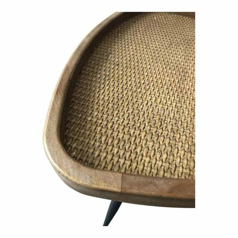 17 Inch Rattan Side Table Natural Scandinavian Side Tables LOOMLAN By Moe's Home