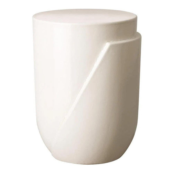 18 in. Accel Ceramic Garden Stool Side Table Outdoor Stools LOOMLAN By Emissary