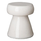 18 in. Portobello Ceramic Outdoor Garden Stool Outdoor Outdoor Stools LOOMLAN By Emissary