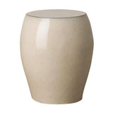 18 in. Seiji Ceramic Garden Stool Outdoor Stools LOOMLAN By Emissary