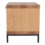 18 Inch One Drawer Nightstand Natural Scandinavian Nightstands LOOMLAN By Moe's Home