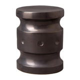 19 in. Spindle Outdoor Decorative Garden Stool Outdoor Stools LOOMLAN By Emissary