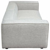 2 PC Set 94" Wide Grey-Beige Low Back Modular Sofa in Barley Modular Sofas LOOMLAN By Diamond Sofa