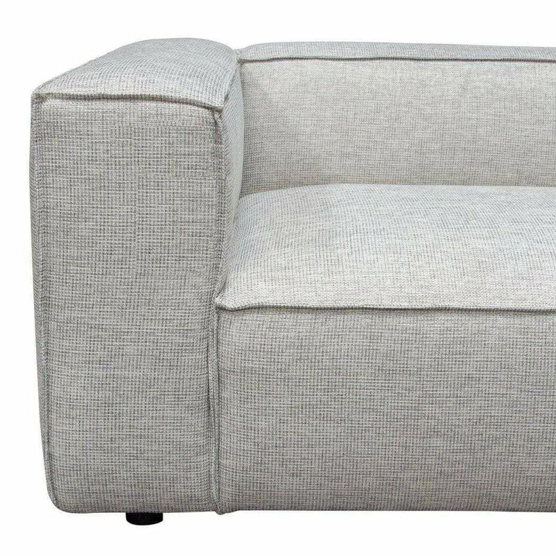 2 PC Set 94" Wide Grey-Beige Low Back Modular Sofa in Barley Modular Sofas LOOMLAN By Diamond Sofa