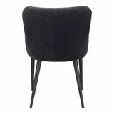 Etta Contemporary Polyester Armless Dining Chair