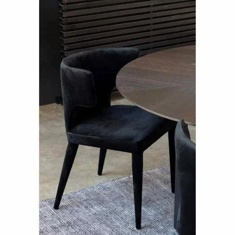 20 Inch Dining Chair Black Art Deco Dining Chairs LOOMLAN By Moe's Home